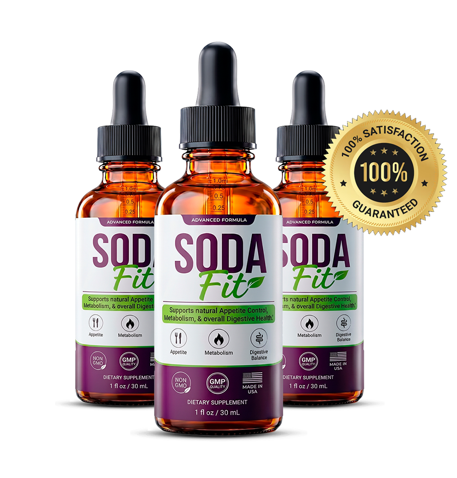 SodaFit bottles with satisfaction guarantee seal