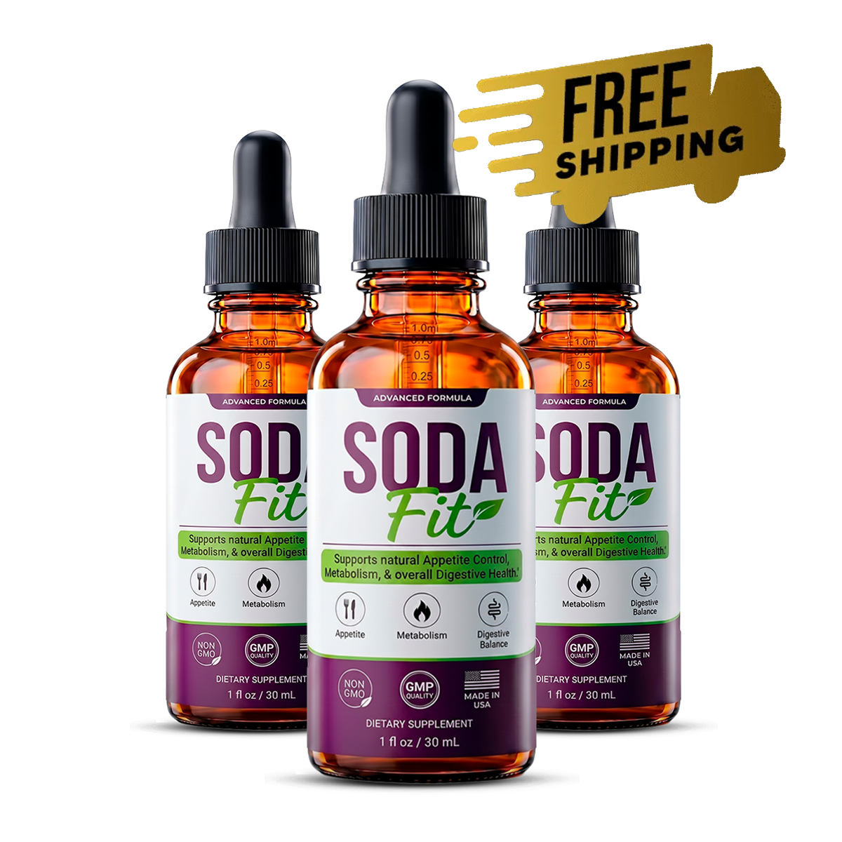 SodaFit three bottle bundle